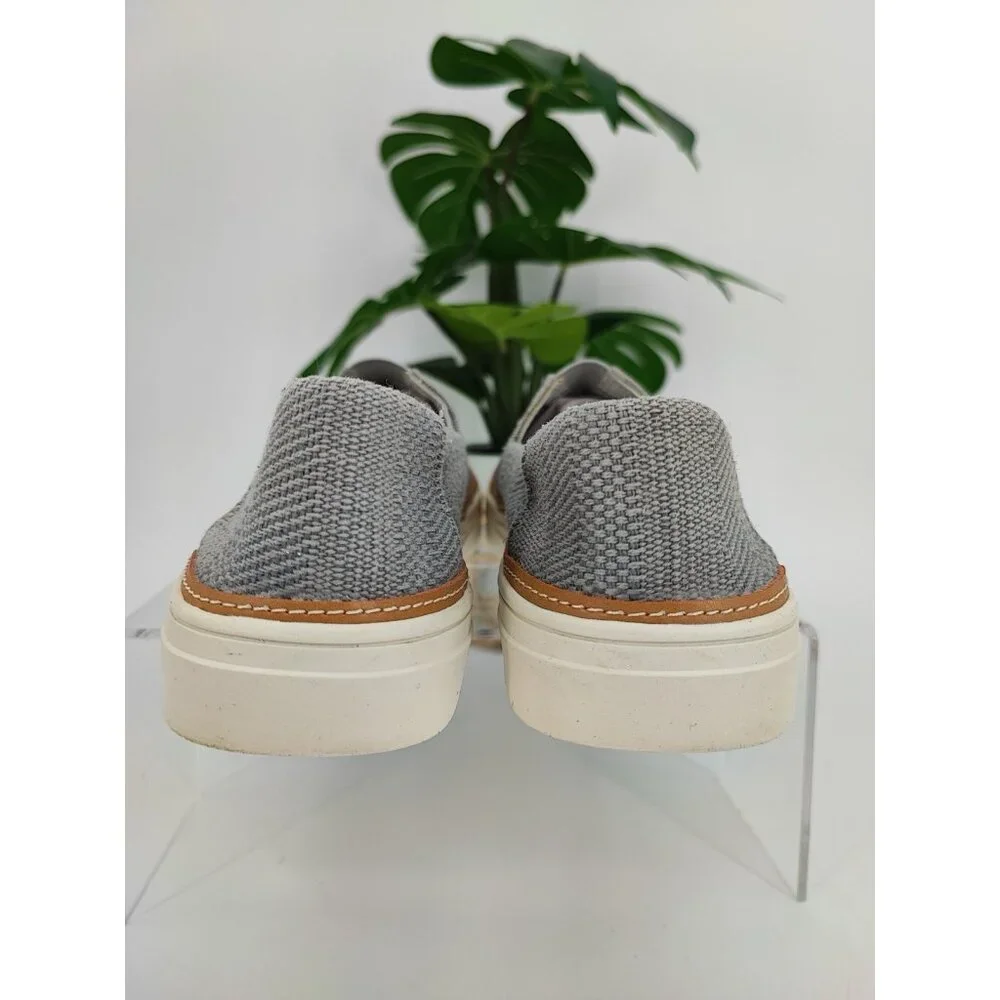 Toms Women's Parker Slip On Gray Canvas Casual Sneakers Size 8.5 US - Picture 3 of 9